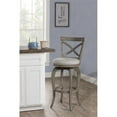 thumbnail image 4 of Hillsdale Ellendale 39" Fabric Contemporary Counter Stool in Gray, 4 of 9