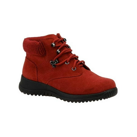 

Wanderlust Womens Boston Faux Leather Lace-Up Booties