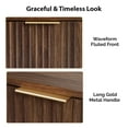 thumbnail image 3 of Ktaxon Set of 2 Solid Wood Nightstand,  End Table, Side Side End Table for Bedroom Furniture, Brown, 3 of 7