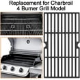Grill Grates for Charbroil Advantage 4 Burner 463343015 463344015 463344116, Advantage 2 Coal