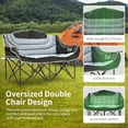 thumbnail image 4 of NAIZEA Oversized Camping Chair, XXXL Two Person Folding Loveseat Double Camping Chair, Heavy Duty Folding Chairs Moon Chair Lawn Chairs for Outdoor Sports, Camping, Patio, Picnics, Supports 990 LBS, 4 of 8