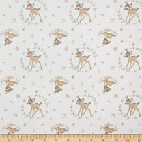 Disney Fashion Trend Framed Bambi Fabric, Cream, Fabric By The Yard