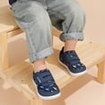 thumbnail image 4 of STQ Toddler Wide Toe Box Shoes:Boys Barefoot Shoes,Baby First Walking Shoes Kids Tennis Running Sneakers, Canvas Casual Preschool Flat Non Slip Lightweight Outdoor Navy Toddler Size 8, 4 of 8