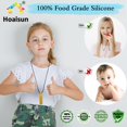 thumbnail image 2 of Collar masticable Hoaisun Sensory para niños y niñas, paquete de 8, 2 of 7
