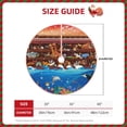 thumbnail image 2 of Sikiie Animals On Noah's Ark2 Nativity Christmas Tree Skirt, Jesus Christian Winter Holiday Tree Mat Decoration(30-48IN)36", 2 of 6