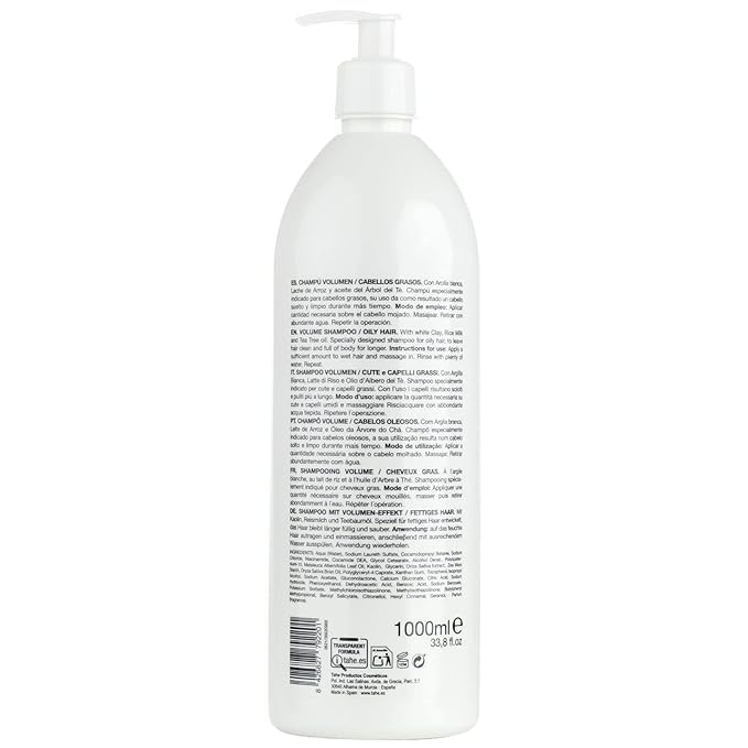 Tahe Volume Shampoo for Oily Hair - Body, Shine, and Hydration, 1000 ml