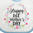 thumbnail image 4 of Inktastic Happy 1st Mothers Day Girls Girls Baby Bib, 4 of 4