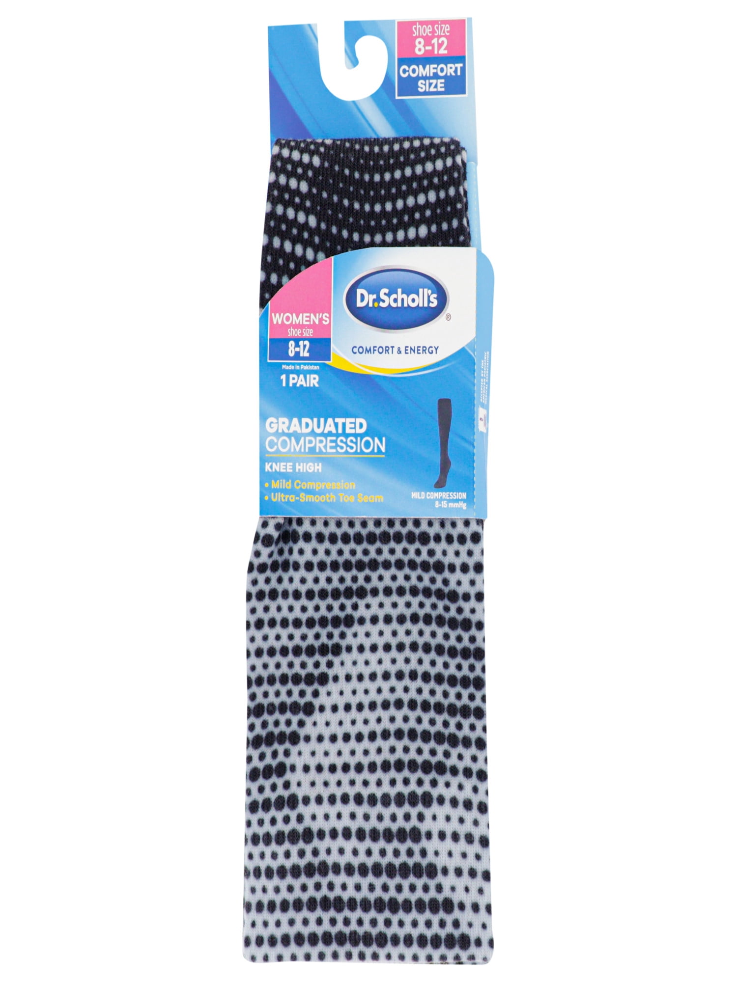 Dr. Scholl's Women's Graduated Compression Knee High Socks, 1 Pack