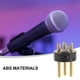 thumbnail image 5 of 12 Uds micrófono conector XLR de tres pines conector con cable adaptadores macho XLR de 3 pines, 5 of 6