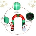 thumbnail image 4 of 8 FT Santa Snowman Arch Decoration, Christmas Inflatables Blow Up Yard Decoration, 7 Lights Inflatable Festive Arch Decoration, 4 of 7