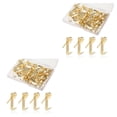 thumbnail image 3 of Transemion 100x Non-deformable Picture Hooks Smooth Line And No Burr Durability Exquisite Craft Picture Hanging Gold 2Set, 3 of 6