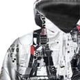 thumbnail image 4 of Nuevos Hombres Casual Patchwork Con Capucha Top Blusa Sudadera Con Bolsillos Abrigo Pompotops oipoqjl14787, 4 of 5