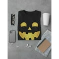 thumbnail image 3 of Halloween Pumpkin Smile T-Shirt Men -Smartprints Designs, Male 4X-Large, 3 of 4