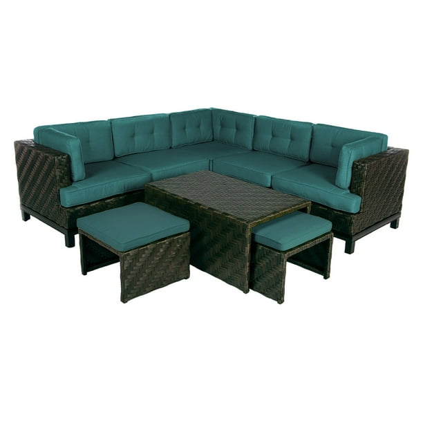 Sectional Sofa With Sunbrella Cushions, Ae Outdoor Furniture