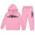thumbnail image 5 of OOOUM Kids Sweatsuit Letter Graphic Hoodie And Jogger Pants 2 Piece Boy Casual Tracksuit Set , 2-3 Years, 5 of 6