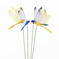 thumbnail image 4 of 12 Pieces 3D Dragonfly Garden Decor, Dragon Fly Garden Stakes Dragonflies, Garden Ornaments Patio Decoration Dragonfly Stakes with Sticks, Green, 3.3x2.16x9.8", 4 of 4