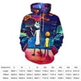 thumbnail image 2 of Rick And Morty Unisex Sweatshirts Loose Pullover Sweater Hooded Hoodie 3D Printing Jacket Winter Fall Clothes 4XL, 2 of 7