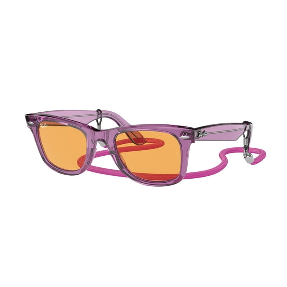 Sunglasses Ray-Ban RB 2140 661313 Wayfarer Transparent Violet O