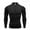 Black, variant on Polo Shirts For Men Body Shaping Elastic Bodybuilding Muscular Long Sleeve Base Layer Golf Shirts