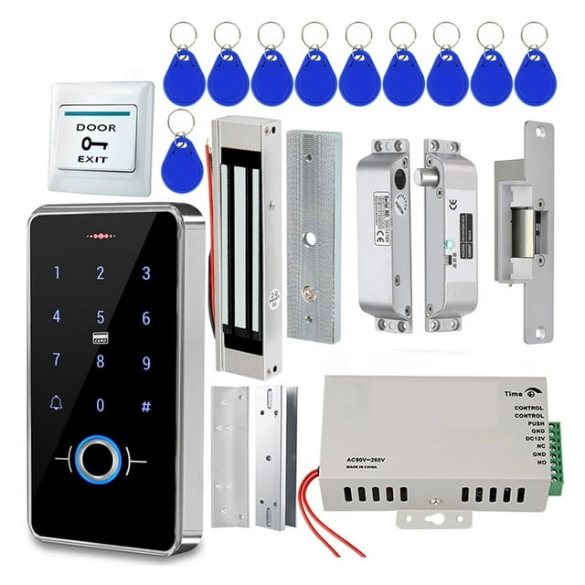Fingerprint Access Control System Door Lock, IP68 Fully Waterproof Electric Lock Set For Home Safe, Outdoor ,More Secure