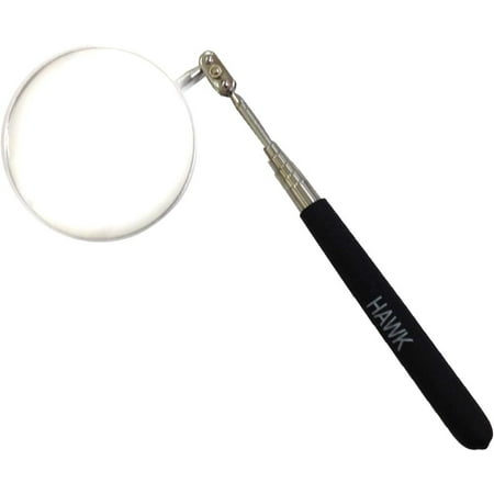 TRUVUE 3.25 (8.3 cm) Telescopic Inspection Mirror | 32 (81.3 cm) Extension Rod | Swivelling Head | Sterilizable Steel | For Professional & Everyday Use