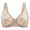 Beige, variant on MELENECA Women's Front Closure Stretch Lace Underwire Bra Cabernet Red 36B