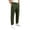 Army Green@GC@, variant on CONZONE Kids Boys Uniform Cargo Pants Wide Leg Baggy Chino Pants for Boys Elastic Waist Back To School Outdoor Joggers with Pockets