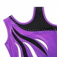 thumbnail image 3 of BAOHULU Girls Gymnastics Leotard Embroidery Purple Ballet Dancewear, 3 of 5