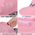 thumbnail image 2 of Sun Hat for Women Neck Flap Wide Brim UV Protection UPF 50+ Foldable Fishing Cap with 2 Replaceable Ribbon by Solaris, 2 of 7