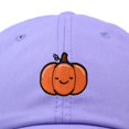 thumbnail image 2 of Dalix Baby Pumpkin Embroidered Cotton Baseball Cap Adjustable Dad Hat Womens in Lavender, 2 of 5