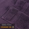 thumbnail image 3 of Superior Zero Twist Cotton Hand Towel Set of 6, Grape Seed, 3 of 11
