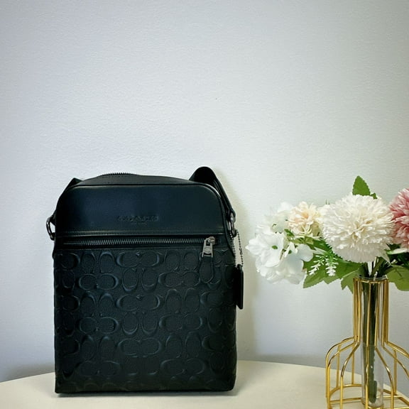 Coach Houston Signature Leather Flight Bag, Multicolor