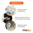 thumbnail image 3 of Contenedores Hermeticos, Recipiente de Vidrio con Tapa Hermética para alimentos, juego de 24 piezas., 3 of 5