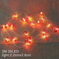 thumbnail image 3 of 2M 20 luces Santa Navidad adornos de luz regalos de Navidad decoraciones de Navidad luces Led colgantes de cadena navideña con batería, 3 of 4