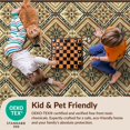 thumbnail image 4 of Design&I 5'x7' Ultra Soft Area Rug, Geometric Boho Mosaic Multi Panel Symmetrical Terraze Patterned None Fluffy Washable Non Shedding for Bedroom Living Room Home Office, 4 of 7