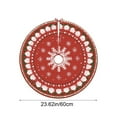 thumbnail image 3 of Virelaxpo 60cm Washable Christmas Tree Skirt Short Pile Polyester Rug with HD Print for Holiday Decor, 3 of 6