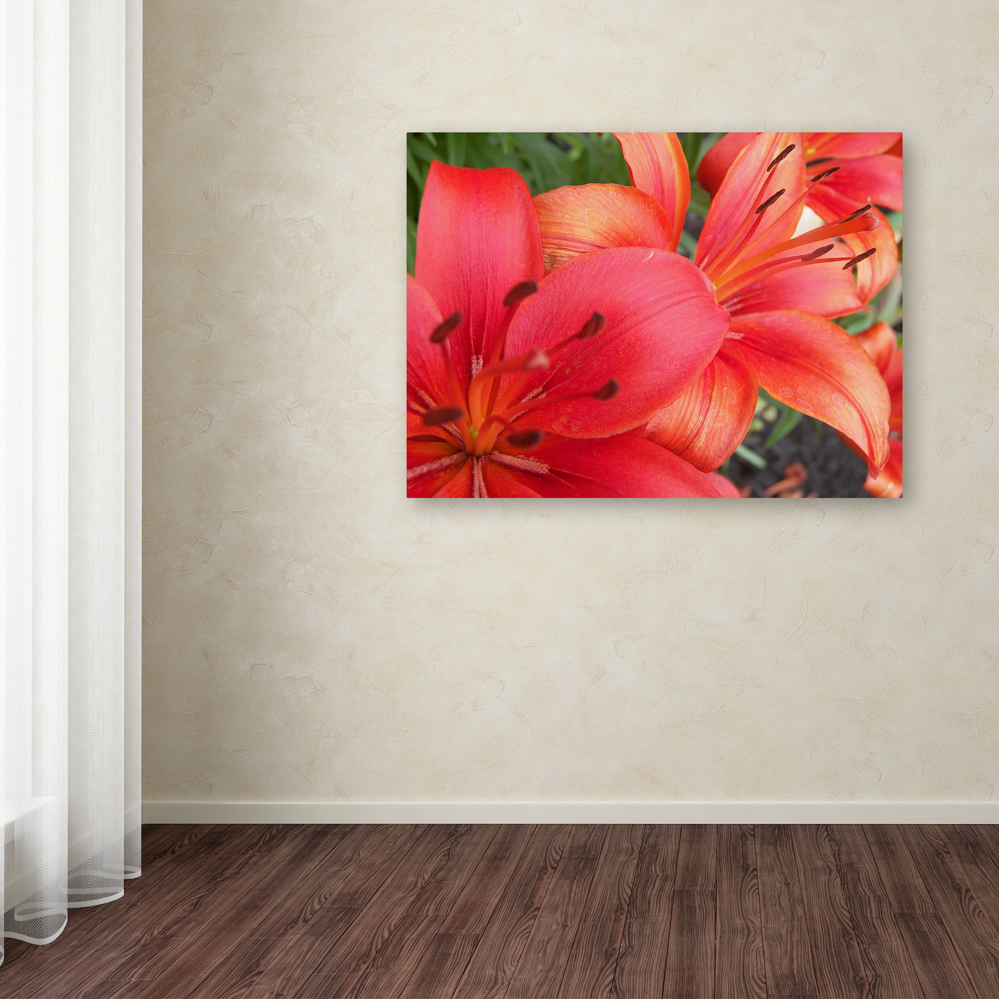 Trademark Fine Art "Lehua" Canvas Art by Monica Fleet