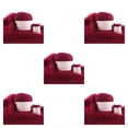 thumbnail image 3 of Matsuzay Juego de ovillos de lana antibolitas de 50g y 20g, Kit de hilo de ganchillo de 2 hebras, suministros para tejer, accesorio de costura, rojo vino Vino rojo 5piezas Matsuzay CBP183670, 3 of 4