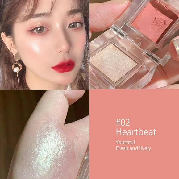 FcBaudy Small Two-color Blush High Gloss Nude Makeup-use Mashed Potato Blush A rouge