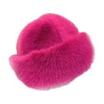 thumbnail image 2 of Gorro cosaco, gorro ruso, cómodo gorro Y2K, resistente al viento, cálido y abrigado. Rosa roja, 2 of 9