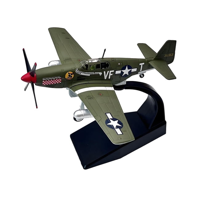 Xuanheng 1/72 American P51 Fighter Jet Model Airplane Display Model for Tabletop Home