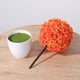 thumbnail image 5 of Bola de plantas artificiales, planta simulada, bonsái decorativo, bola de flores de plástico para decoración (naranja), 5 of 7