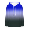 thumbnail image 4 of Ashirexll Womens Long Sleeve Tops, Womens Hoodies Pullover, Fashion Loose Casual Long Sleeve Hooded Pocket Pullover Solid Color, 4 of 5