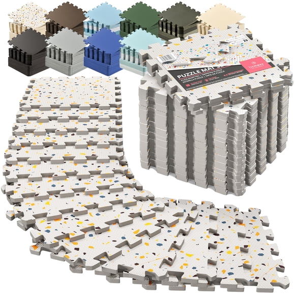 Set de tapetes para gimnasio BeMaxx de 18 piezas, espuma EVA de 32 x 32 x 1 cm