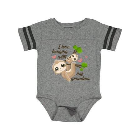 

Inktastic Hanging with My Grandma Gift Baby Boy or Baby Girl Bodysuit