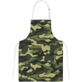 thumbnail image 4 of Polyester Insulation Kitchen Oven Mitts Potholder Apron 3Pcs Set Camouflage Pattern Non Slip Heat Resistant Gloves for Baking Cooking BBQ, 4 of 7