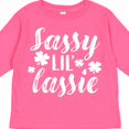 thumbnail image 4 of Inktastic Saint Patrick's Day Sassy Lil' Lassie with Shamrocks Boys or Girls Long Sleeve Toddler T-Shirt, 4 of 5