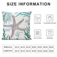 thumbnail image 5 of JEUXUS Nautical Coastal Throw Pillow Covers Beach Theme Blue Seashell Coral Starfish Pillow Cover Summer Couch Pillow Cases Outdoor Sofa Cushion Cover Modern Decor for Bed Living Room, 5 of 5