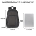 thumbnail image 2 of 18 Inch Black Laptop Backpack Large Capacity Waterproof Travel Backpack Lightweight Bookbag For Men, 2 of 5