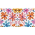 thumbnail image 3 of Orange and Pink Flower Pattern 3 Ring Hardcover Binders 1.5in Round Rings for Letter-Size Folder Paper Organizer Pockets for Office Student Recipe, 3 of 9